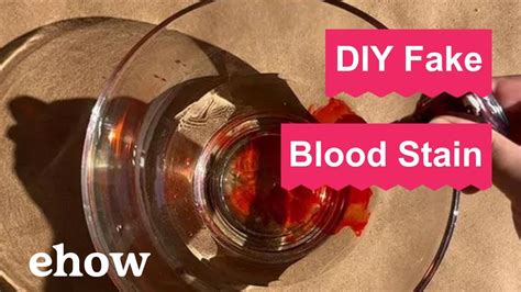 fake blood stain on clothing - non staining blood recipe.